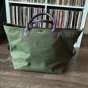 Cinch Olive Green Tote